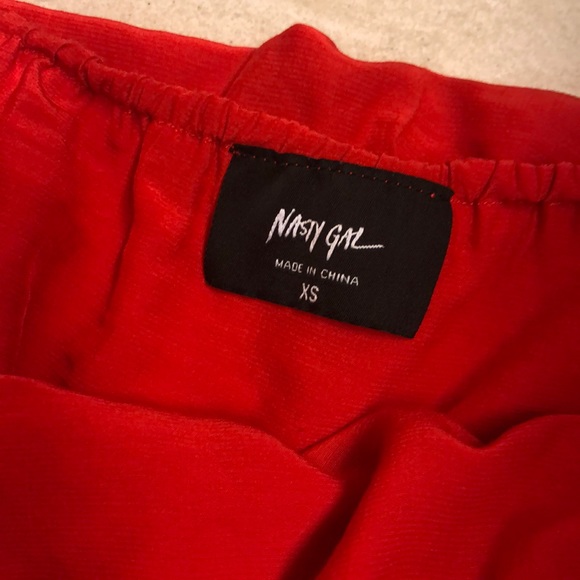 Nasty gal red tube top xs - Picture 3 of 4